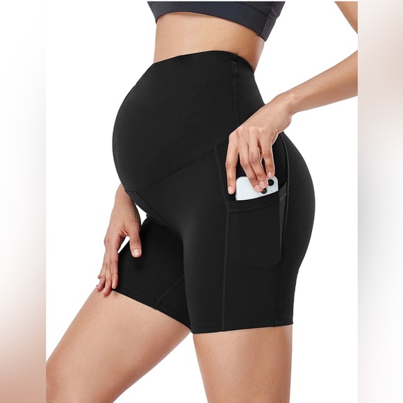 Shorts Maternity Bike Short In Black Poshmark